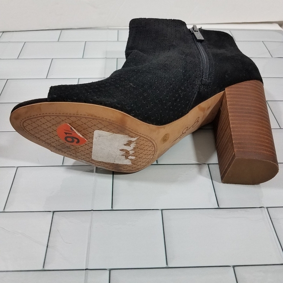 Jessica Simpson Black Open Toe Bootie 9.5 Nwot - Picture 8 of 16